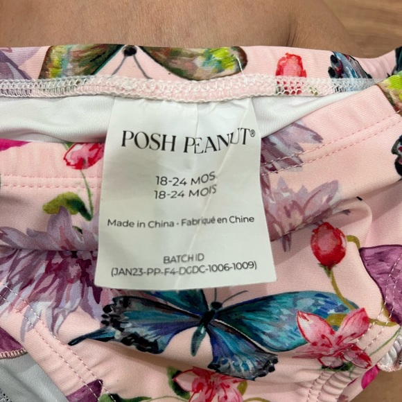 PoshPeanut Butterfly 18-24M 2 piece bathing suit - Picture 3 of 3
